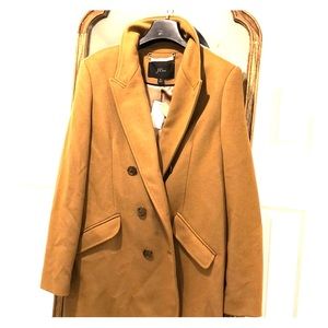 Double-breasted top coat in wool cashmere, J.Crew